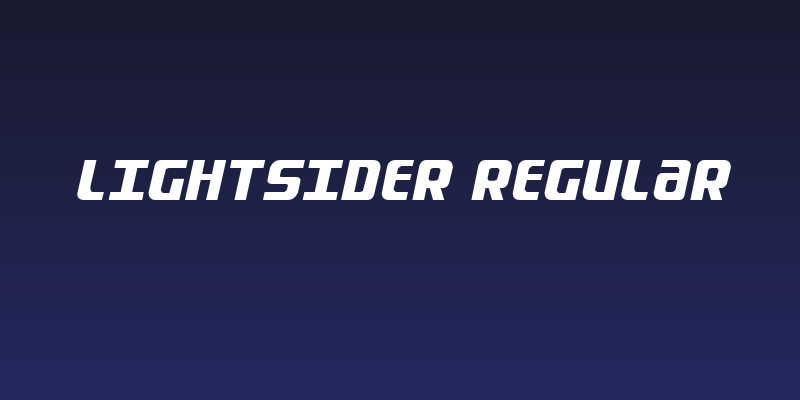 Lightsider Regular Social Header