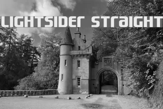 Lightsider Straight Font examples