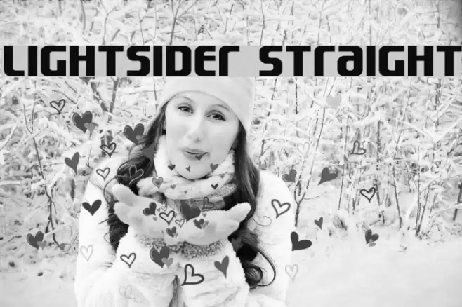Lightsider Straight Font examples