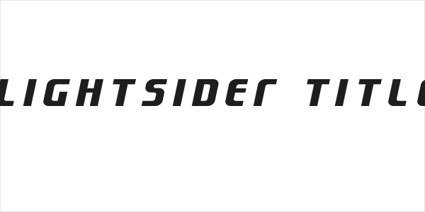 Lightsider Title Logo