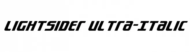 Lightsider Ultra-Italic  フリーフォントのダウンロード