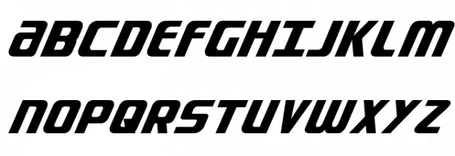 Lightsider Ultra-Italic フォント 大文字