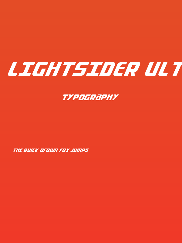 Lightsider Ultra-Italic Poster
