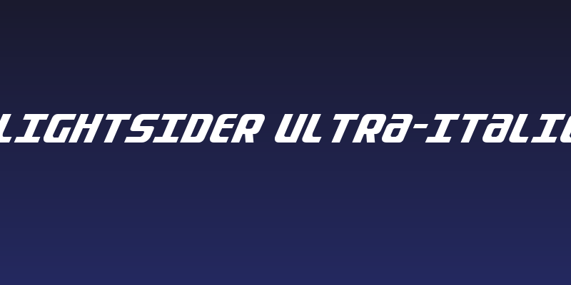Lightsider Ultra-Italic Social Header