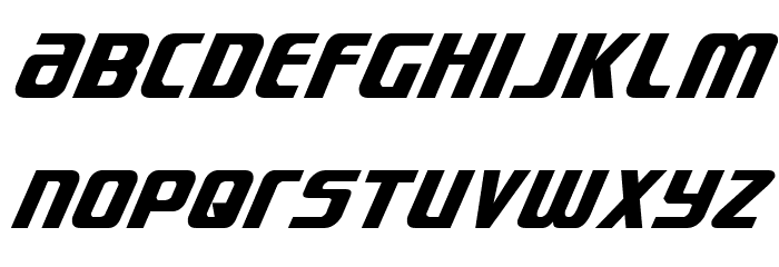 Lightsider Ultra-Italic Font LOWERCASE