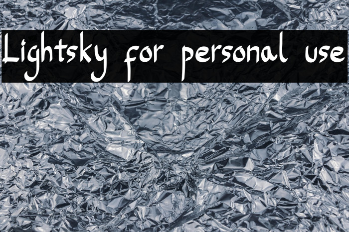 Lightsky for personal use Example 2