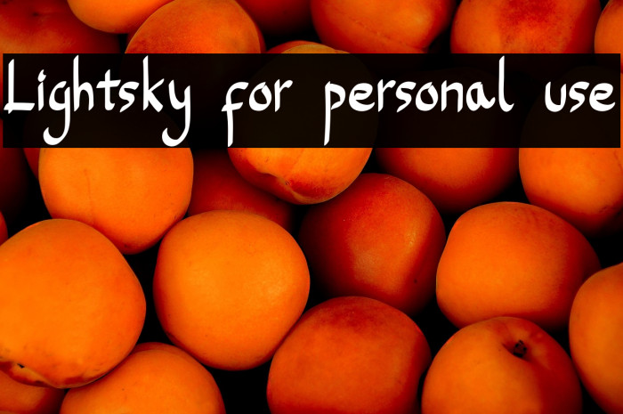 Lightsky for personal use Example 3