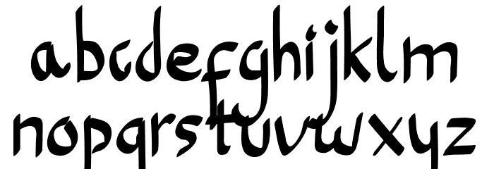 Lightsky for personal use Font LOWERCASE