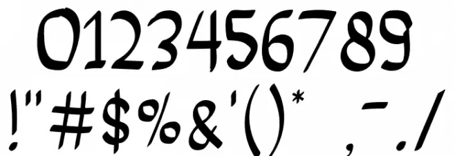 Lightskyforpersonaluse Font OTHER CHARS