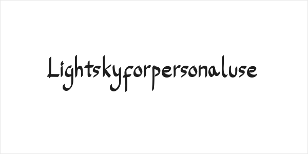 Lightskyforpersonaluse Logo