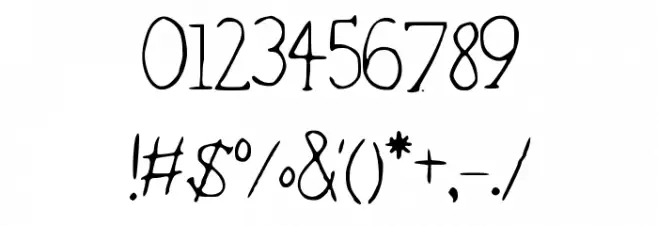 Lightweight Font OTHER CHARS