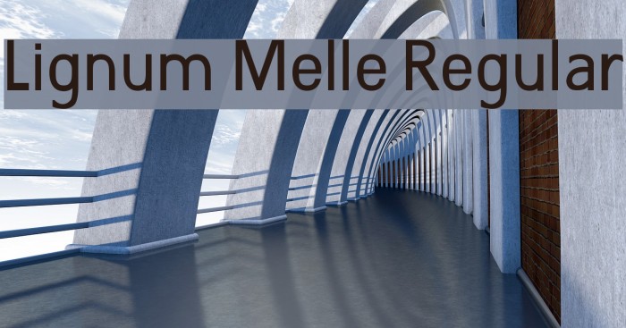 Lignum Melle Regular Font examples
