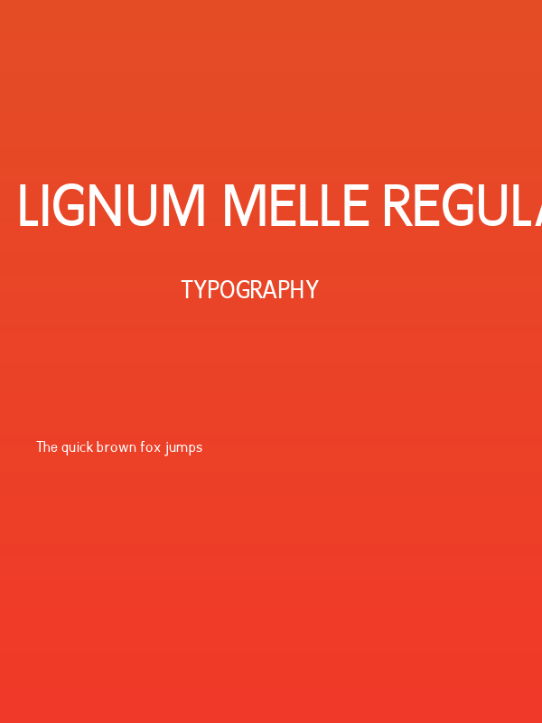 Lignum Melle Regular Poster