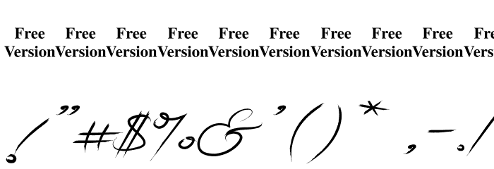 Lihataja Brush Font OTHER CHARS