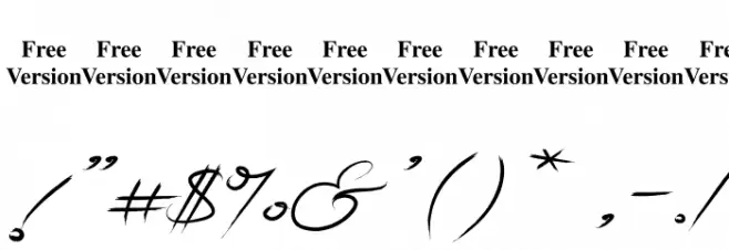 Lihataja Brush Font OTHER CHARS