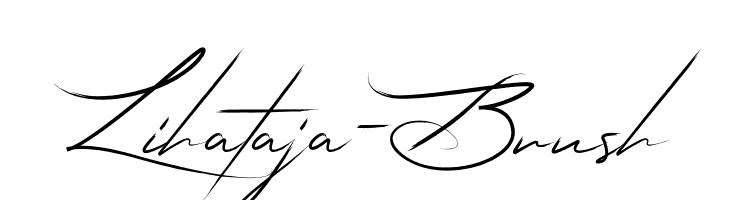 Lihataja-Brush  font caratteri gratis
