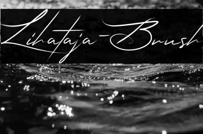 Lihataja-Brush Font examples
