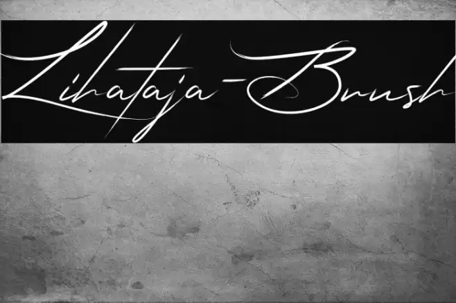 Lihataja-Brush Font examples