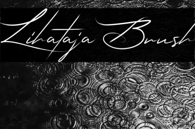Lihataja Brush Font examples