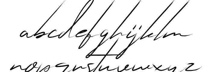 Lihataja Brush Font LOWERCASE