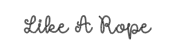 Like A Rope  Descarca Fonturi Gratis