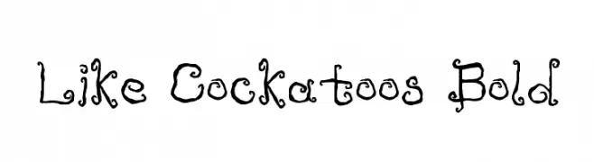 Like Cockatoos Bold  Fuentes Gratis Descargar