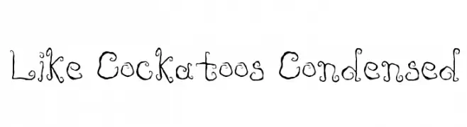 Like Cockatoos Condensed  Fuentes Gratis Descargar