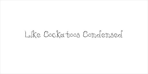Like Cockatoos Condensed Logo