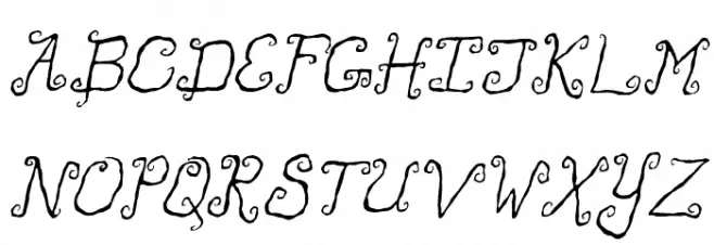 Like Cockatoos Italic Шрифта ВЕРХНИЙ