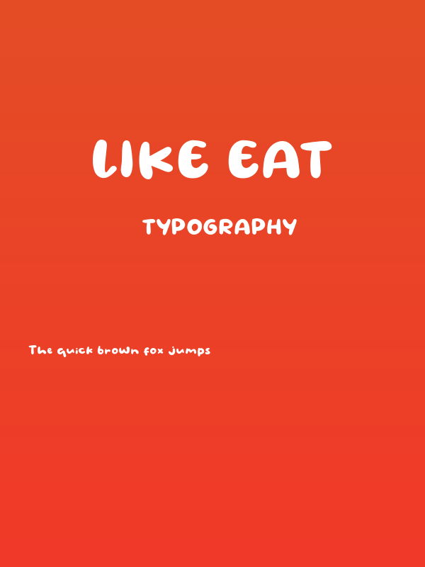 Like Eat Poster
