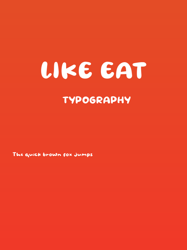 Like Eat Poster