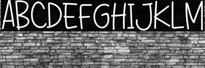 Like Slim Font examples