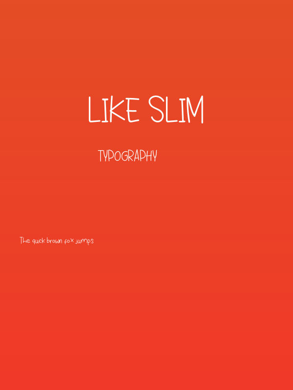 Like Slim Poster