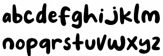 Like Snow Font LOWERCASE