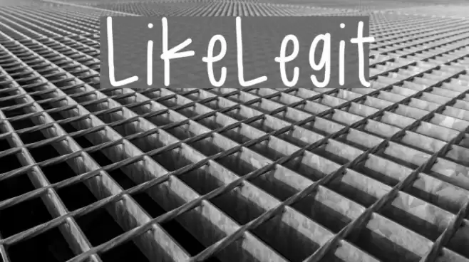 LikeLegit Font examples