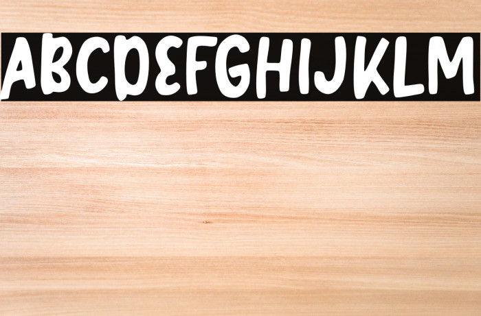 LikeSnacking Font examples