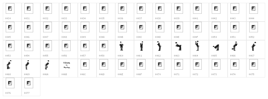 Lil Gent Character Map