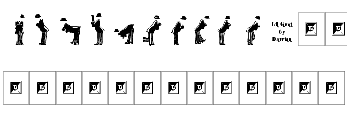 Lil Gent Font LOWERCASE