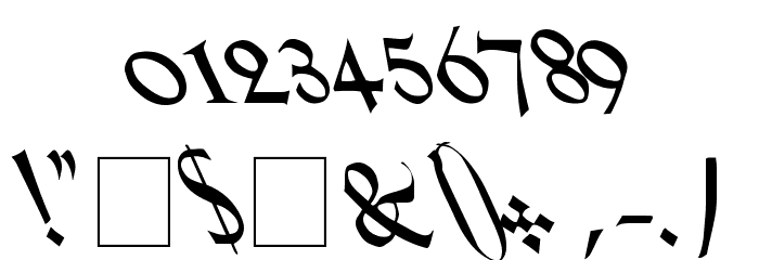 Lil Hvy Leftie Font OTHER CHARS