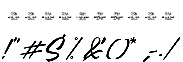 Lil Johnny PERSONAL USE ONLY Regular Font OTHER CHARS