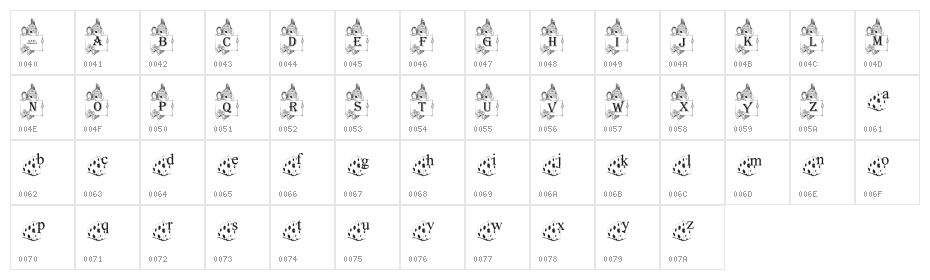 Lil Mices _KG Character Map
