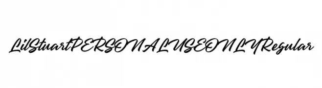 Lil Stuart PERSONAL USE ONLY Regular  Frei Schriftart Herunterladen