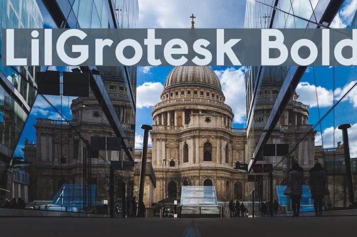 LilGrotesk Bold Font examples
