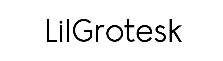 LilGrotesk  नि: शुल्क फ़ॉन्ट्स डाउनलोड