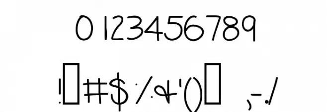 LilGuy Font OTHER CHARS