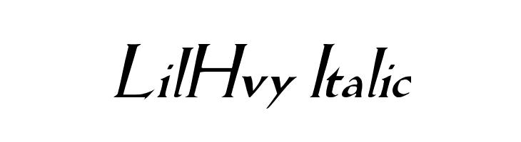 LilHvy Italic  لخطوط تنزيل