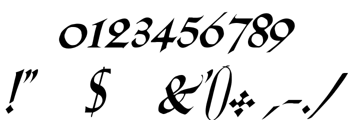 LilHvy Italic フォント その他の文字