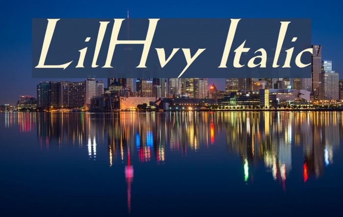 LilHvy Italic フォント examples