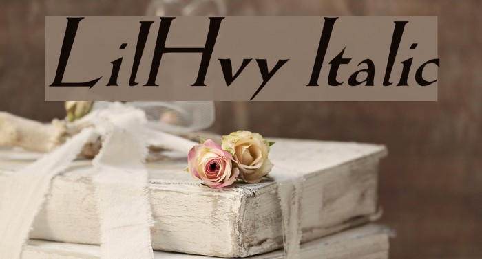 LilHvy Italic フォント examples