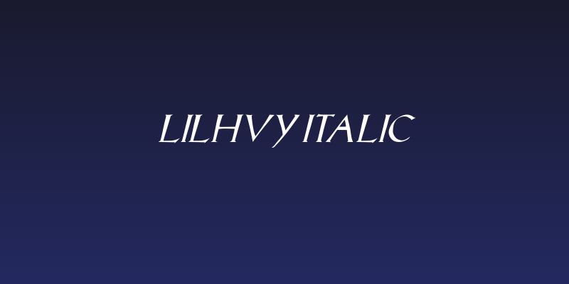 LilHvy Italic Social Header